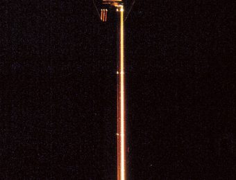 Jüri Kermik, Holy Men of Vilnius, series of lights (brass, oxydized copper, acrylic, optical glass, mirror), 1987